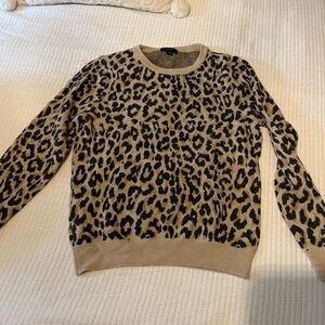 J Crew Cheetah Print Sweater
